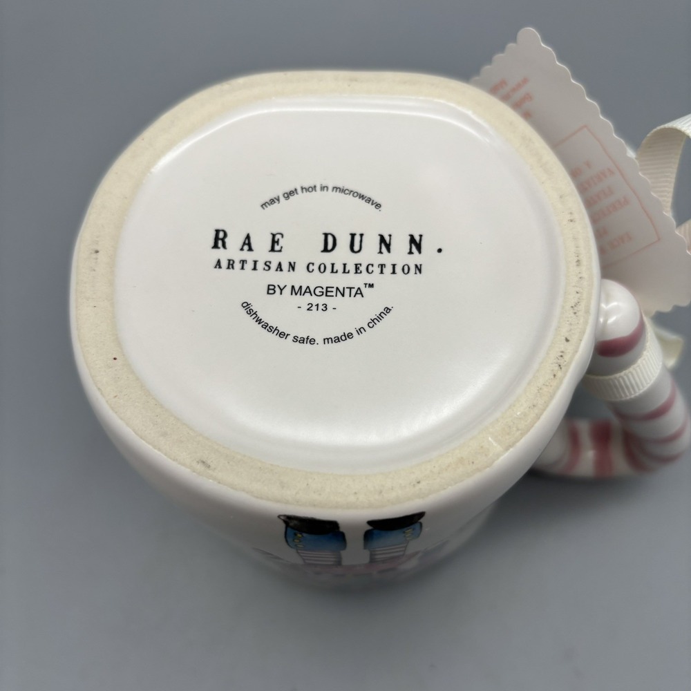 Rae Dunn sugar and spice nutcracker Christmas mug, double-sided, candy cane - Picture 6 of 8